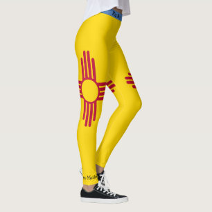 Novo México Big Sky Leggings Mulheres Correndo Ca