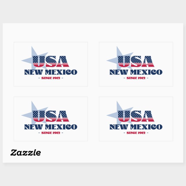 Novo México - Meu adesivo do Home State (Folha)