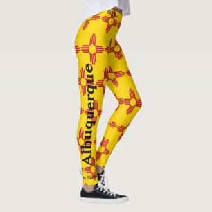 Novo México Papais noeis Fe Leggings Calças Corr