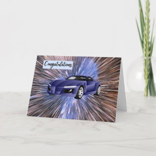 Novo modelo de esporte de placa de Parabéns de car