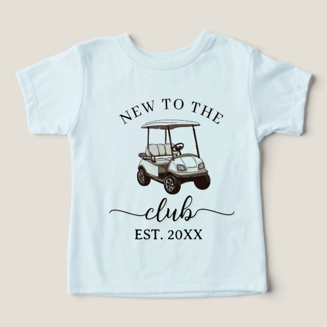 novo no clube  tema de golfe  (Design frontal)