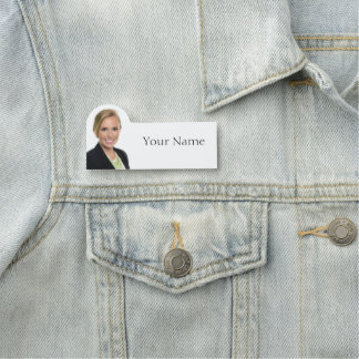 NOVO! Nome de etiqueta - Crachá em forma de 3" X 1