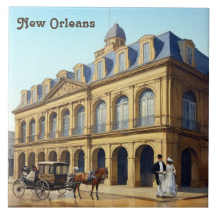 Novo Orléans Cabildo Espanhol Louisiana Vintage