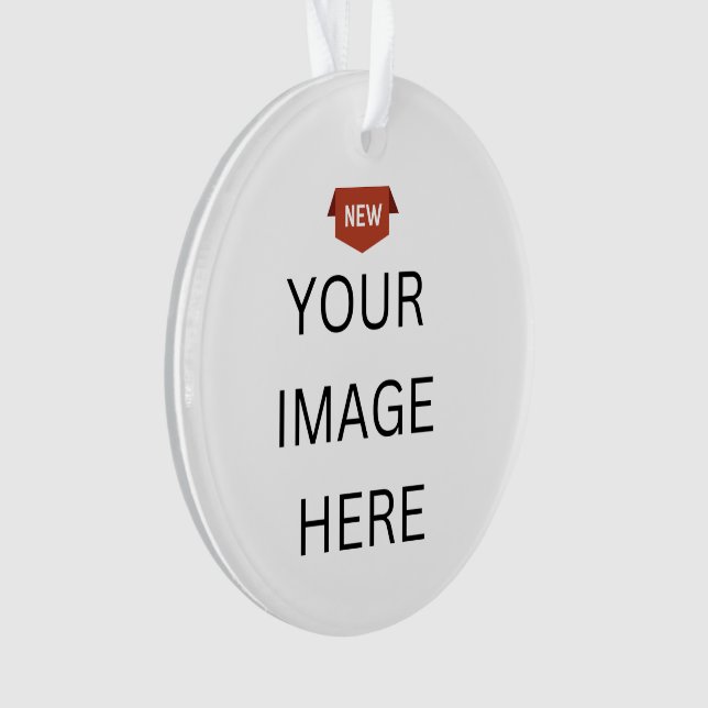 NOVO! Ornamento - Acrílico - Círculo - Personaliza (Frente)