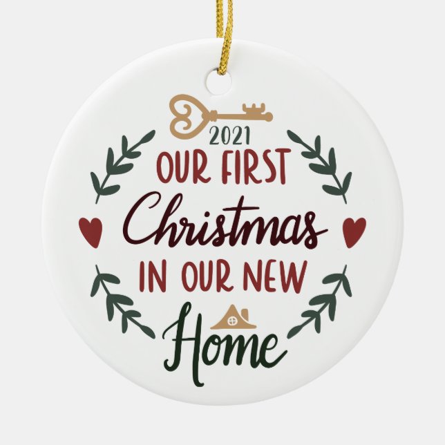 Novo Ornamento Doméstico de Natal (Frente)