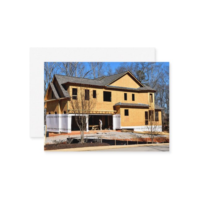 Novo padrão residencial, Cartão de visita de 3,5"  (Frente/Verso In Situ)