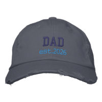 NOVO PAPAI - Boné de beisebol bordado est.2026
