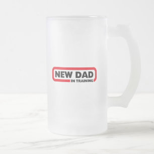 Novo papai no treinamento - uma caneca de cerveja