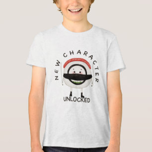 Novo Personagem Desbloqueado Camiseta Sushi Kids