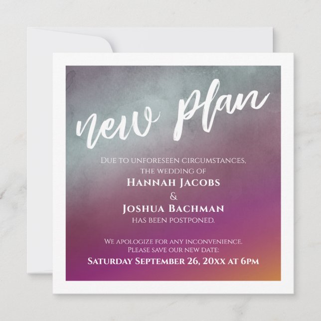 Novo Plano de Fruta de Paixão Adiado Cartão de Cas (Frente)