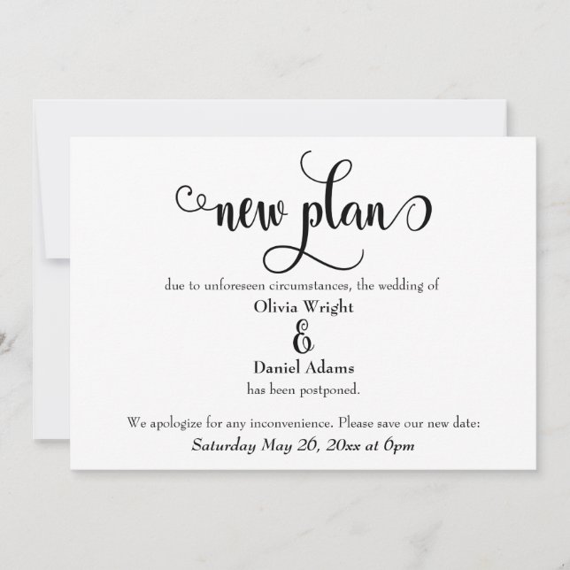 Novo Plano de Fuga Adiou Anúncio de Casamento (Frente)