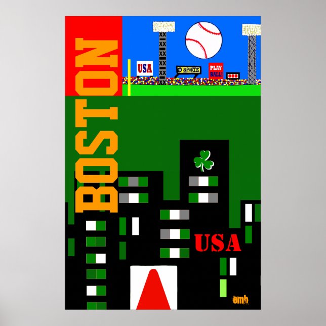 Novo presente de Poster de Arte de Boston para Cri (Frente)