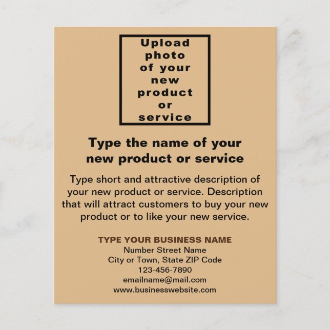 Novo produto ou Service Light Flyer (Frente)