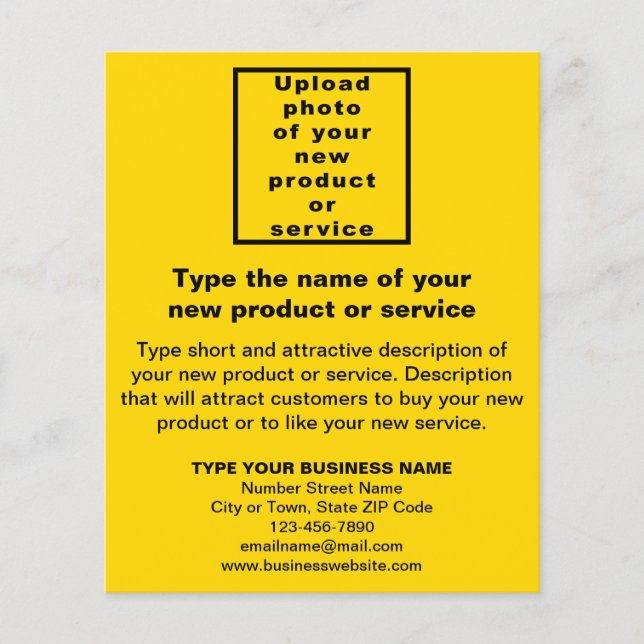 Novo produto ou serviço comercial no folheto amare (Frente)