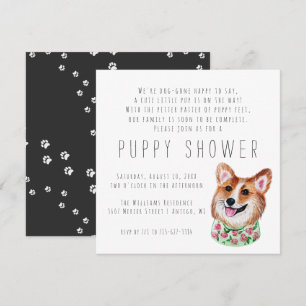 Novo Puppy   Convite para Chás de papoila