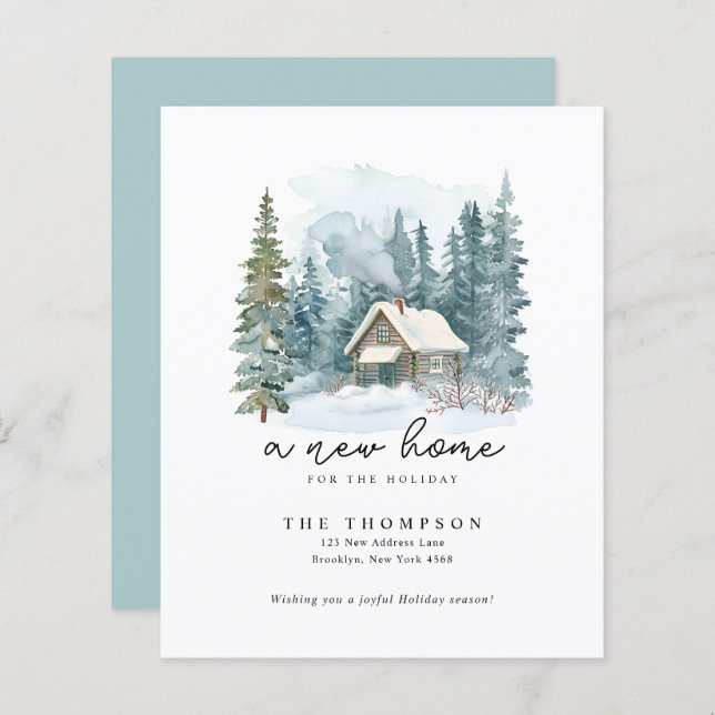 Novo Script de Manuscrito Doméstico de Feriado do  (Frente/Verso)