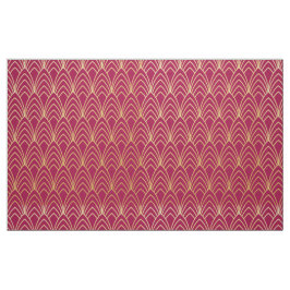 Novo Tecido de Estilo de Deco de Arte. (Vermelho e