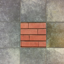 Novo Tijolo Laranja E Fundo De Morteiro