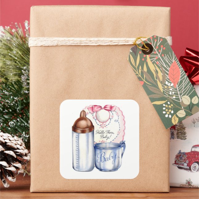 Novos adesivos para presentes de bebê para cestos  (Feriado)