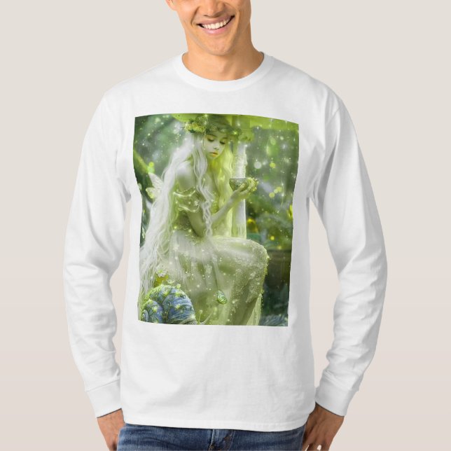 Novos camisetas brancos e o Best, a menina e a cam (Frente)