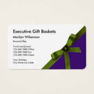 Novos Cartões de visitas de Gift Basket do Execut