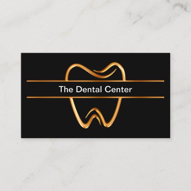 Novos Cartões de visitas do Classy Dentist Office (Frente)