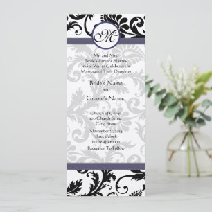 Novos Tamanhos Damask Swirls Convite Para Casament