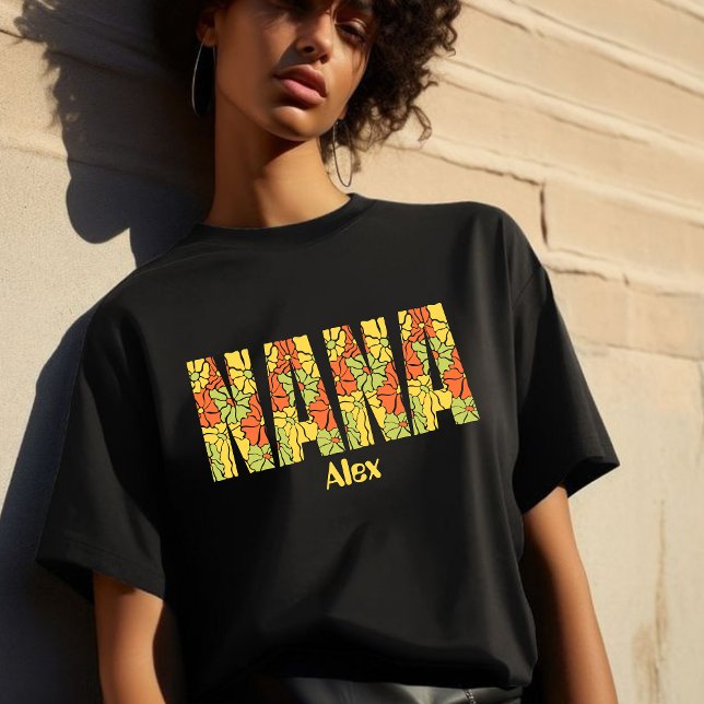 now grandma nana nanny mimi gigi floral  (Criador carregado)