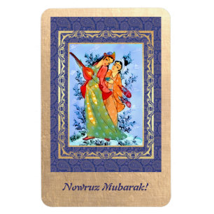 Nowruz Mubarak. Ímãs persas do presente do ano