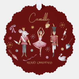 Noz-cracker de Natal Ballerina Whimsic Kids Name