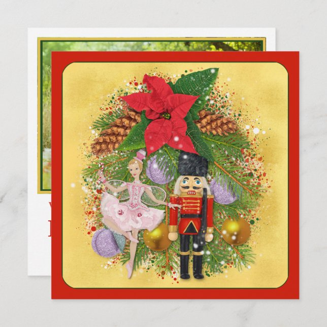 Noz-cracker Soldiker Sugar Plum Fairy Christmas Xm (Frente/Verso)