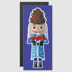 Noz-pirata de inverno com pequeno caminhão vermelh