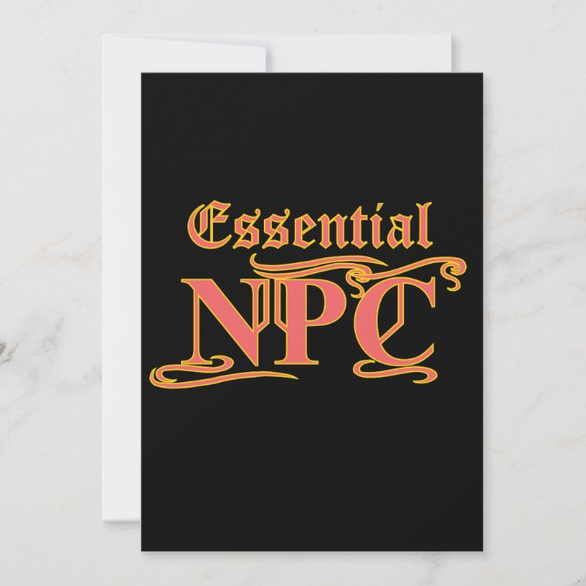 NPC essencial Não mire Rob ou RPG engraçado no Mat (Frente)