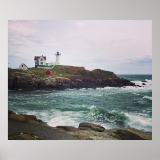 Nubble Light - York, Maine 24 x 20 Poster Impressã