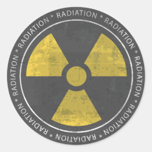 Nuclear - etiqueta do sinal da radiação