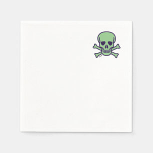 Núcleo de guardanapos de papel branco verde