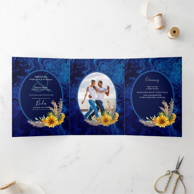 Nuestra Boda 6 páginas Convite de casamento de flo (Dentro)