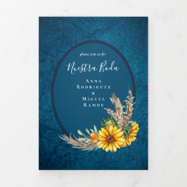 Nuestra Boda 6 páginas Convite de casamento espanh