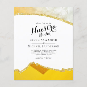 Nuestra Boda AGATE Convite de casamento espanhol D