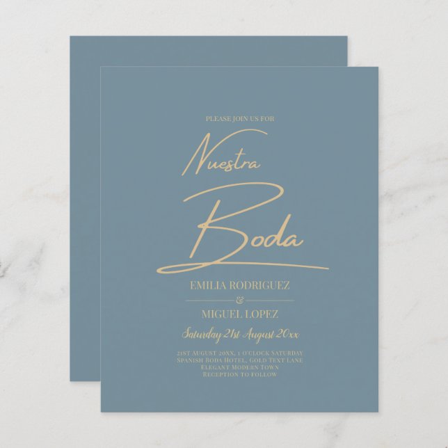 Nuestra Dourada de Vidro Elegante tudo em 1 (Frente/Verso)