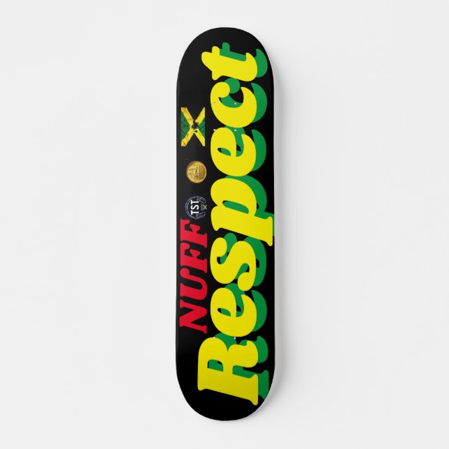 NUFF RESPECT  7 3/4" Shape de Skateboard (Frente)