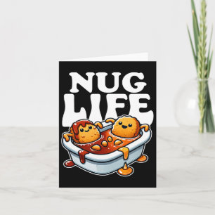 Nug Life Funny Chicken Nuggets Em Cartões De Churr