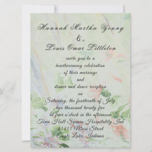 Num Convite de Casamento de Primavera