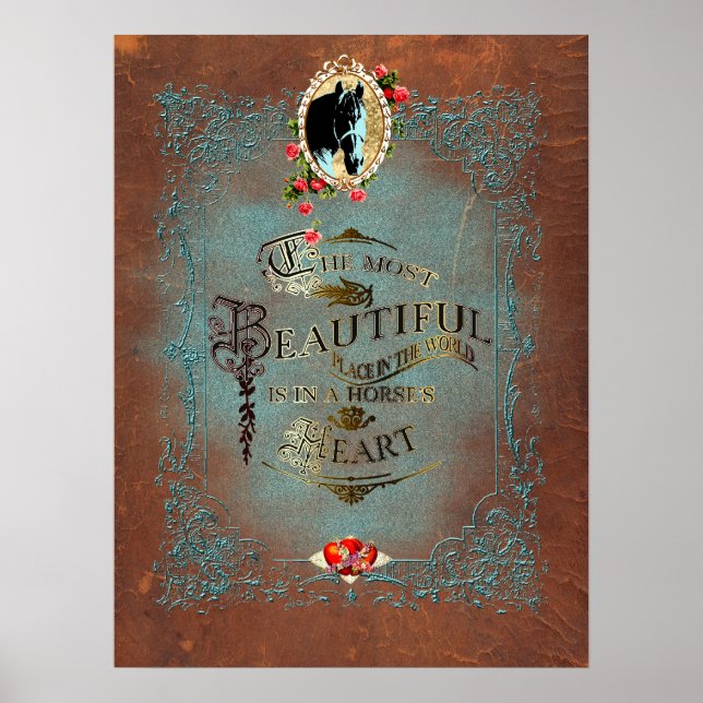 Num Poster do Coração de Um Cavalo (Frente)