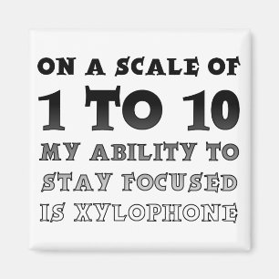 Numa Escala De 1 A 10 Imãs de geladeira Engraçad