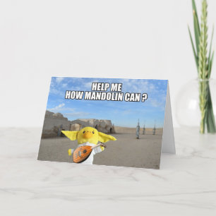 Numa galáxia distante. Cartão de saudação