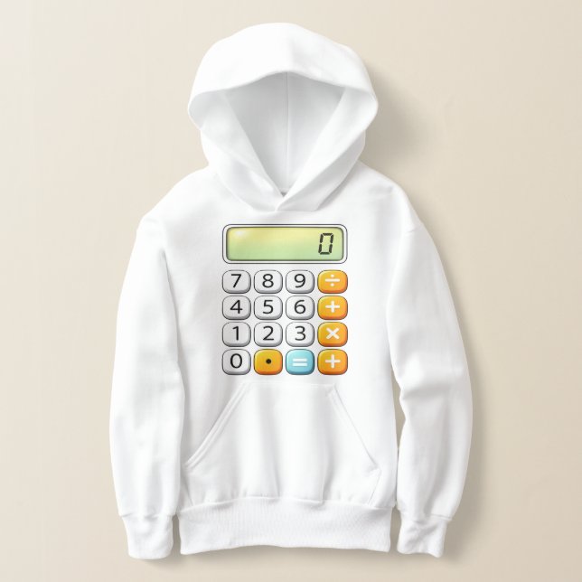 Number Day Classic Calculator Math Hoodie (Postura )