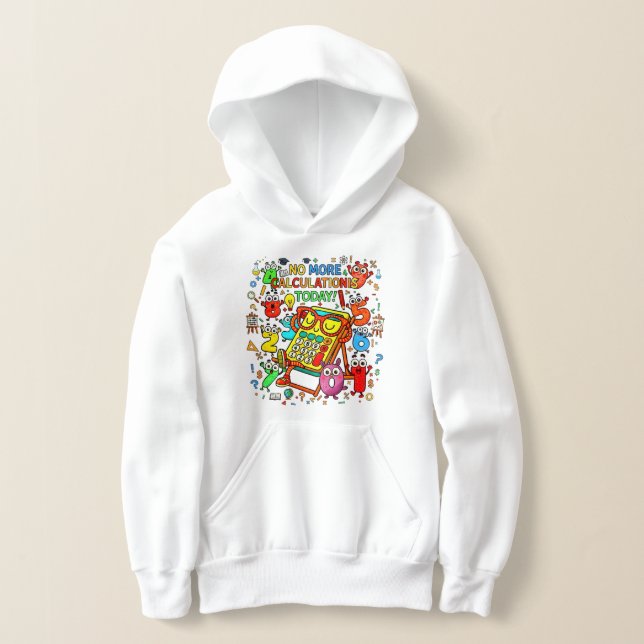 Number Day Kids Hoodie | Fun Colourful Numbers (Postura )