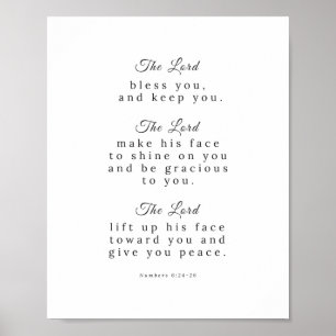 Numbers6: 24-26 poster da escritura, impressão do
