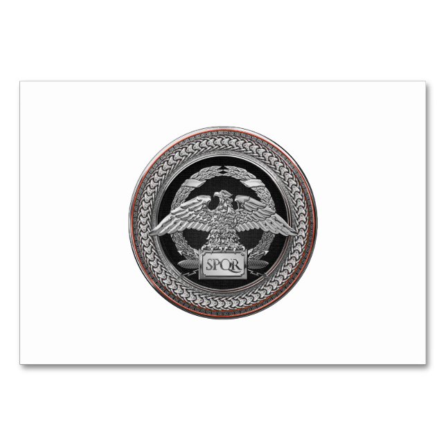 Numeração De Mesa [100] Águia Imperial da Prata sobre Medalhão (Frente)